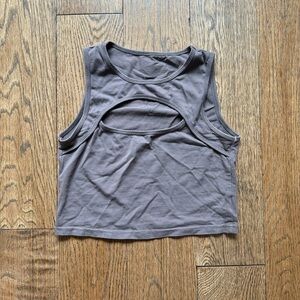 Gray Sleeveless Women's Top